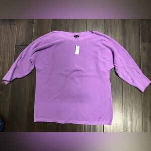 Talbots Purple Dolman Sweater Size Large